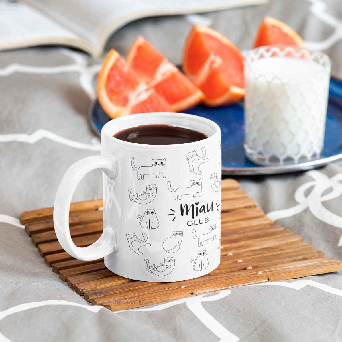 Tasse Katzen Miau Club – 4 Farben