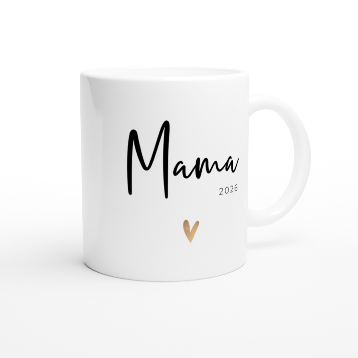 Tasse Mama Est 2026 Herz gold (2020-2027)