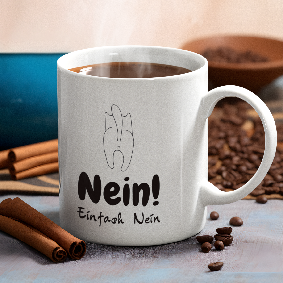 Tasse Katze Nein Einfach Nein Tasse – 4 Farben