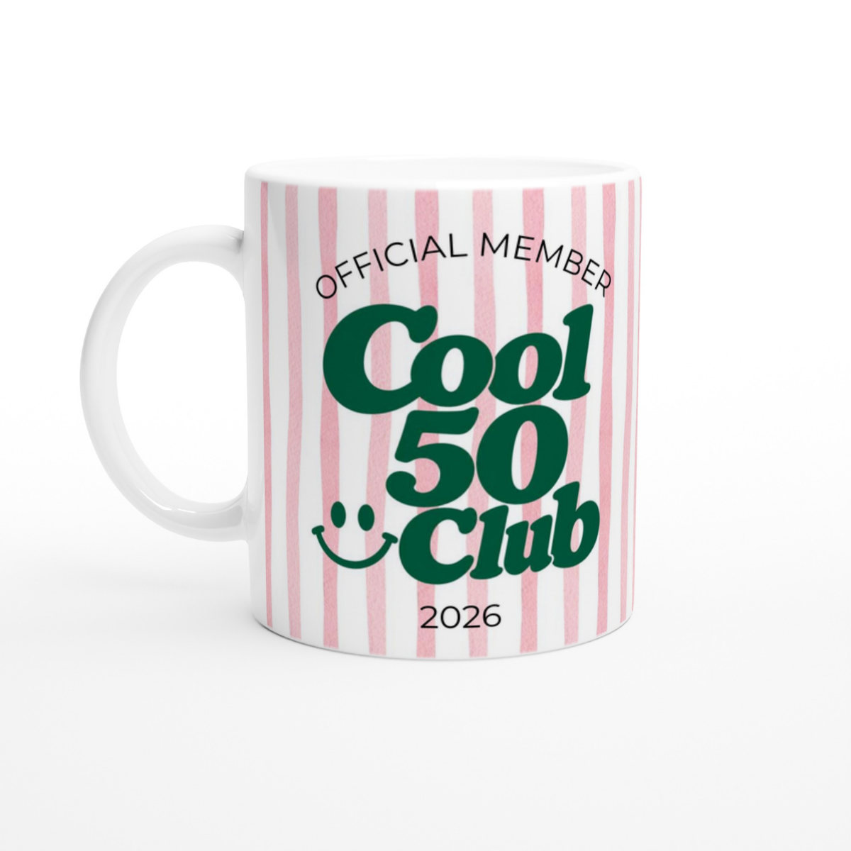 Cool 50 Club Tasse Rosa Grün