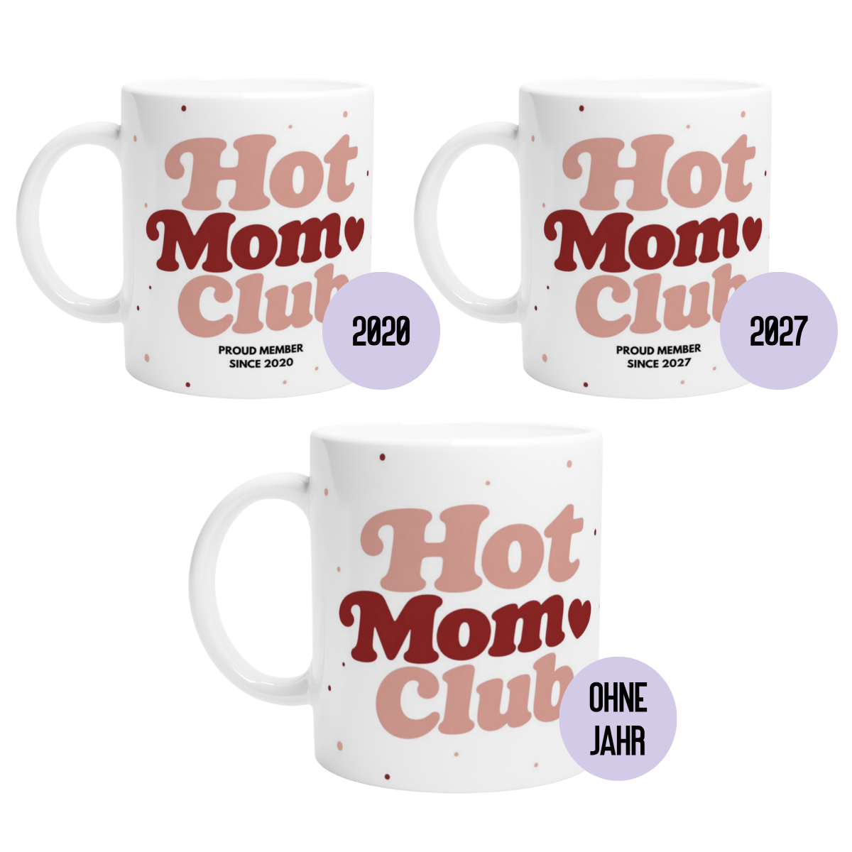 Hot Mom Club Korall/Rot (2020 bis 2027 oder ohne Jahreszahl)