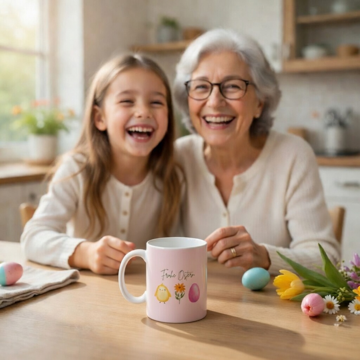 Tasse Frohe Ostern Küken