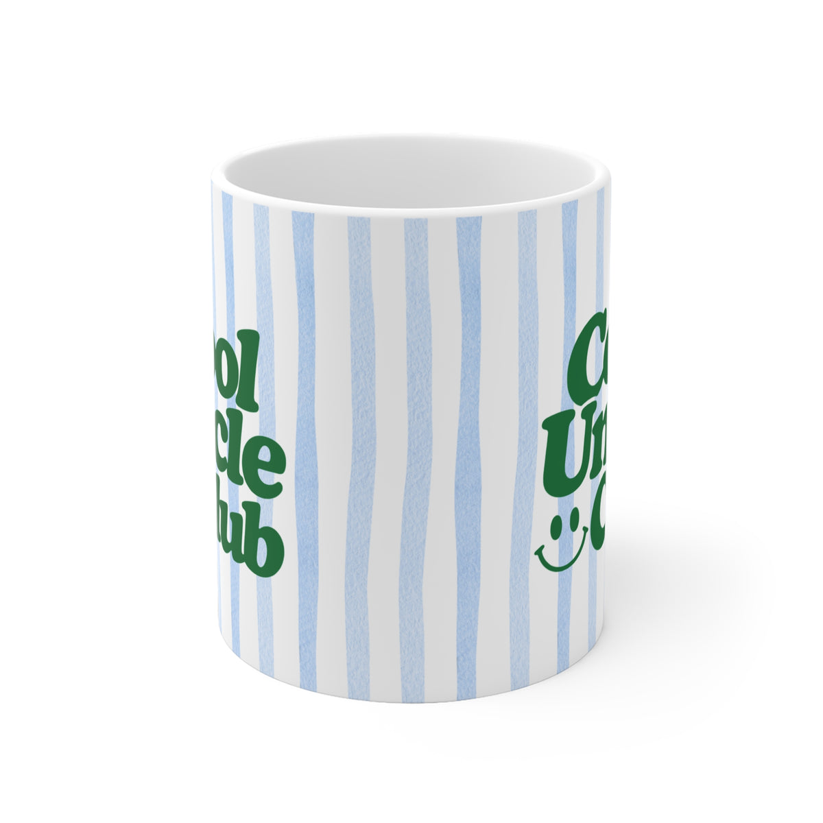 Tasse Cool Uncle Club ohne Jahreszahl - blau gestreift