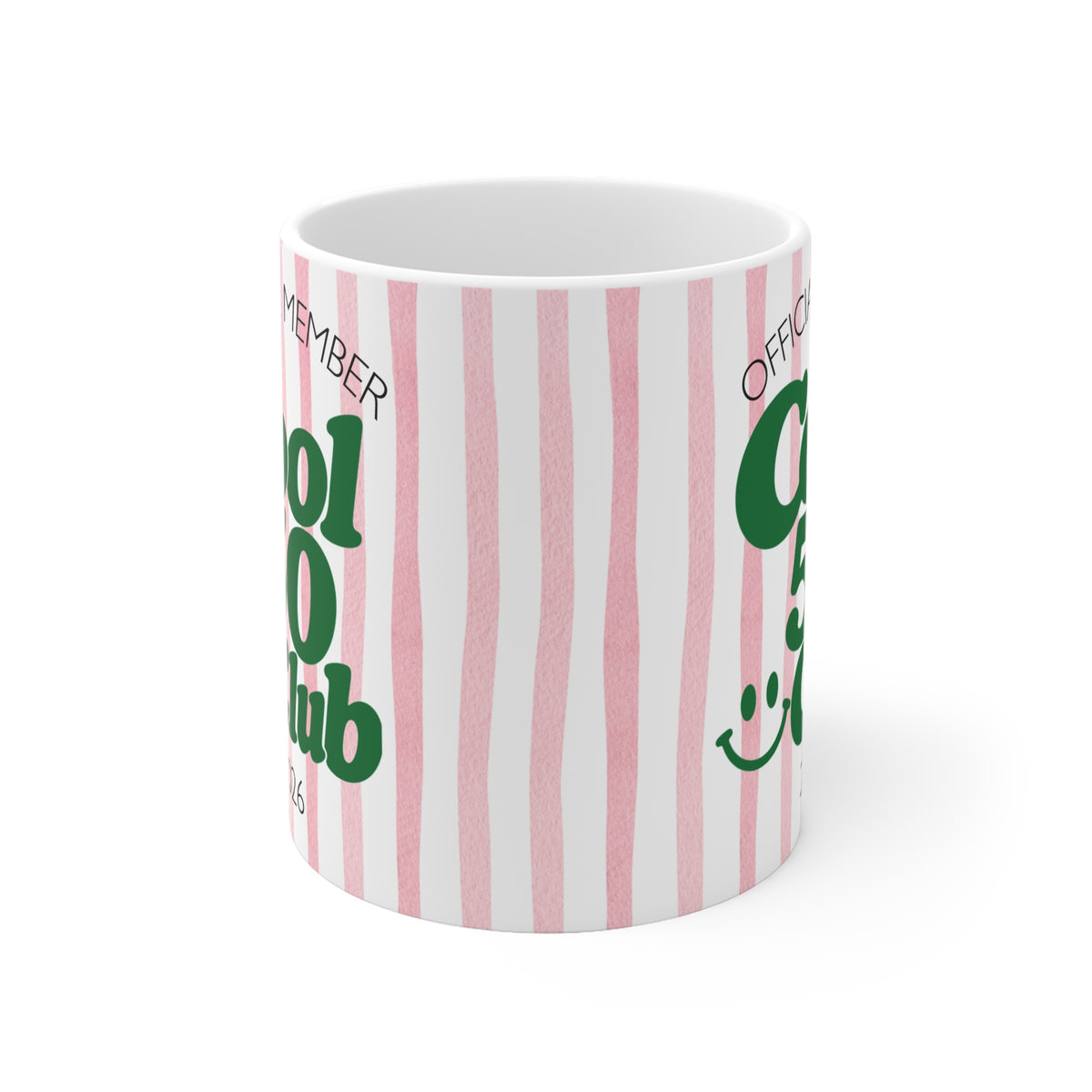 Tasse Cool 50 Club 2026 - rosa/grün