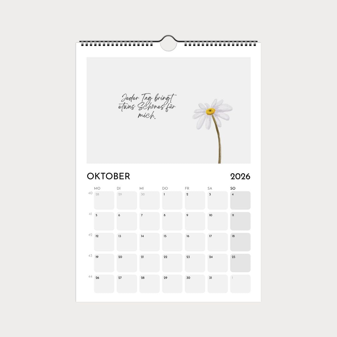 Kinderkalender 2026 | Wandkalender A4 mit kindgerechten Motiven & Sprüchen