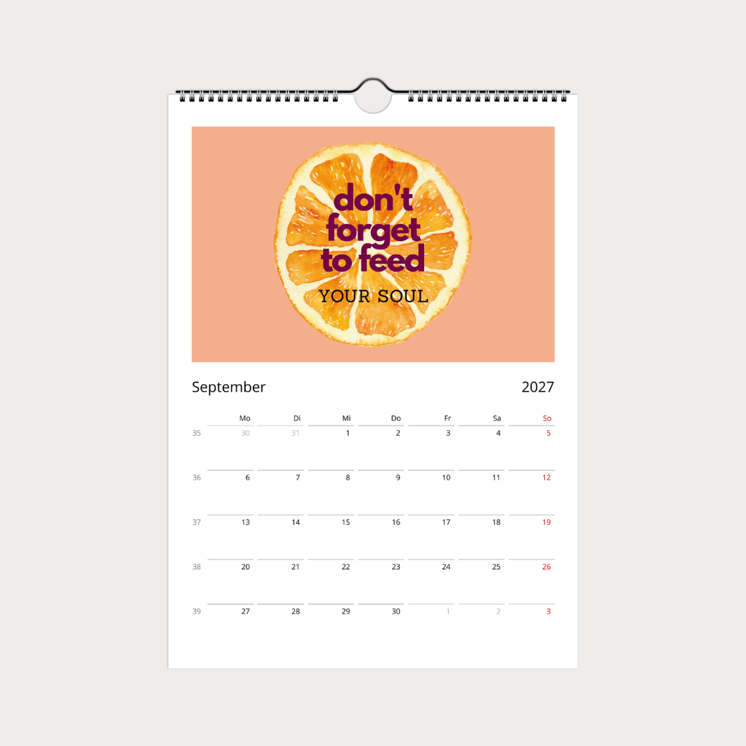 Design Küchenkalender 2027 | Wandkalender A4