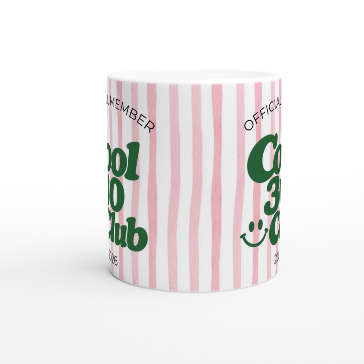 Tasse Cool 30 Club Rosa Grün