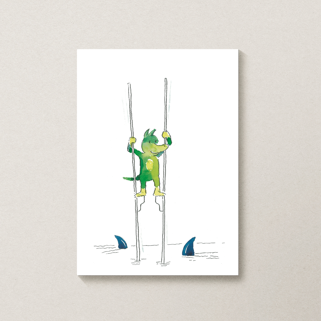 Tabaluga Poster auf Stelzen - Sei mutig!