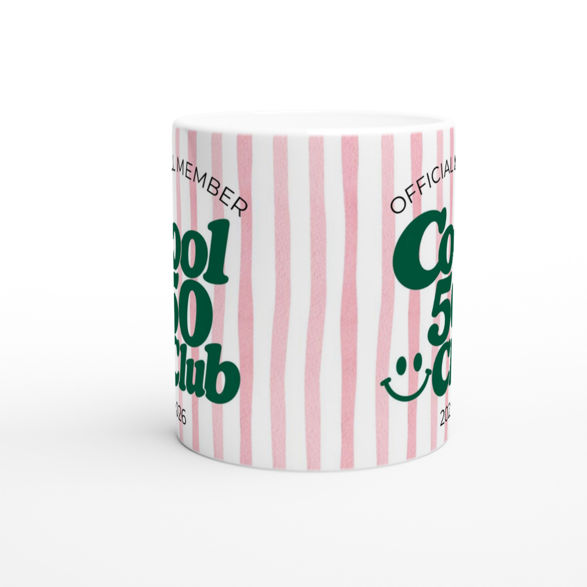 Cool 50 Club Tasse Rosa Grün