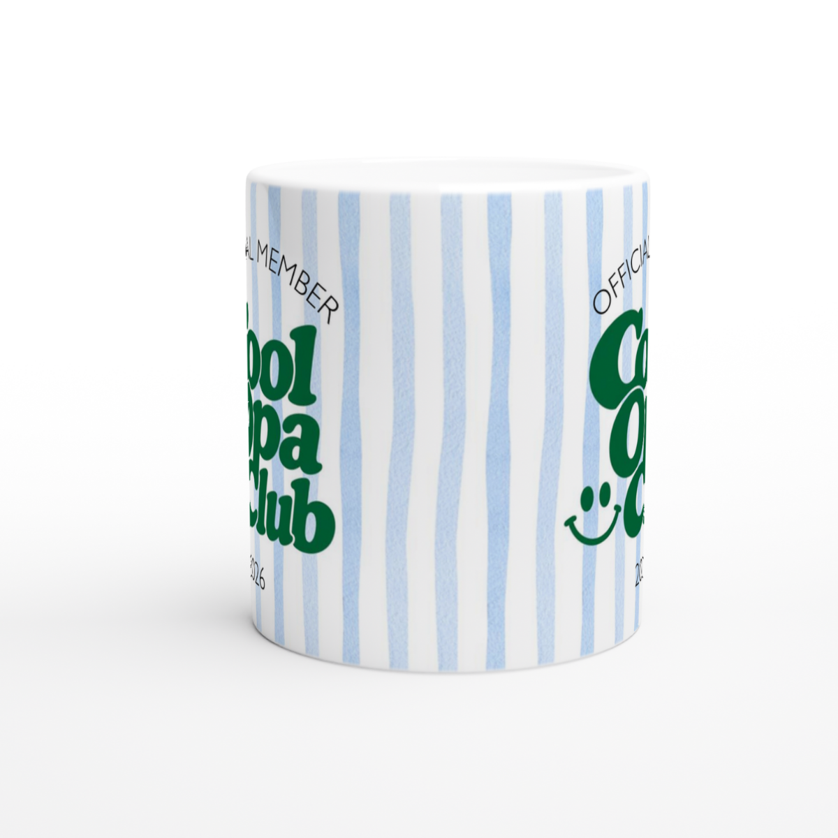 Tasse Cool Opa Club Blau Grün (2020 bis 2027 oder ohne Jahreszahl)