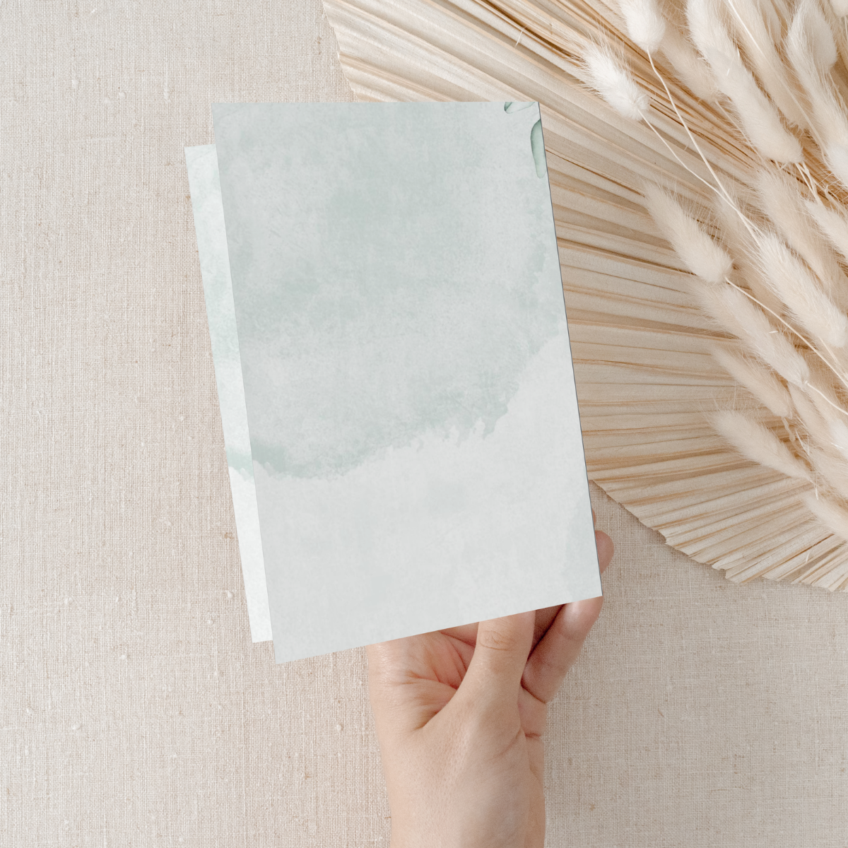 Personalisierte Save the Date Karten Eucalyptus – 10 Stück