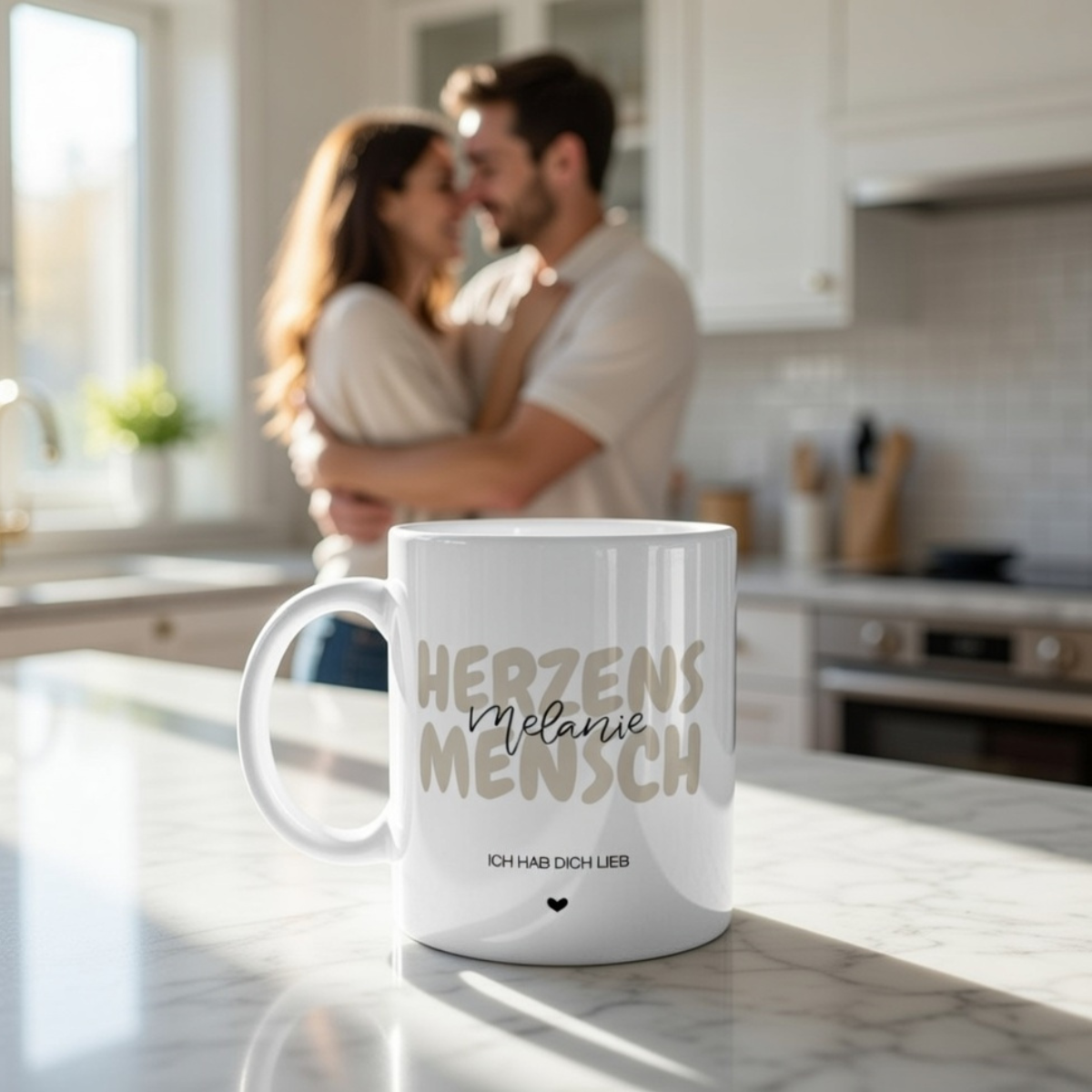 Tasse personalisiert Herzensmensch – mit oder ohne Wunschname –