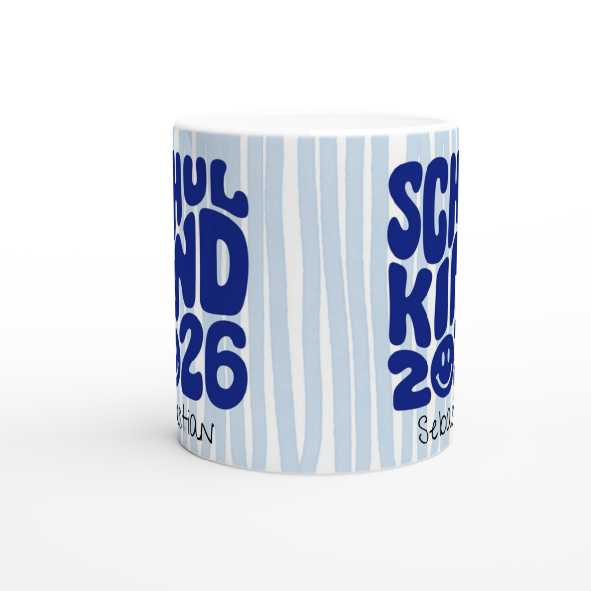 Tasse Schulkind 2026 Blau mit Namen