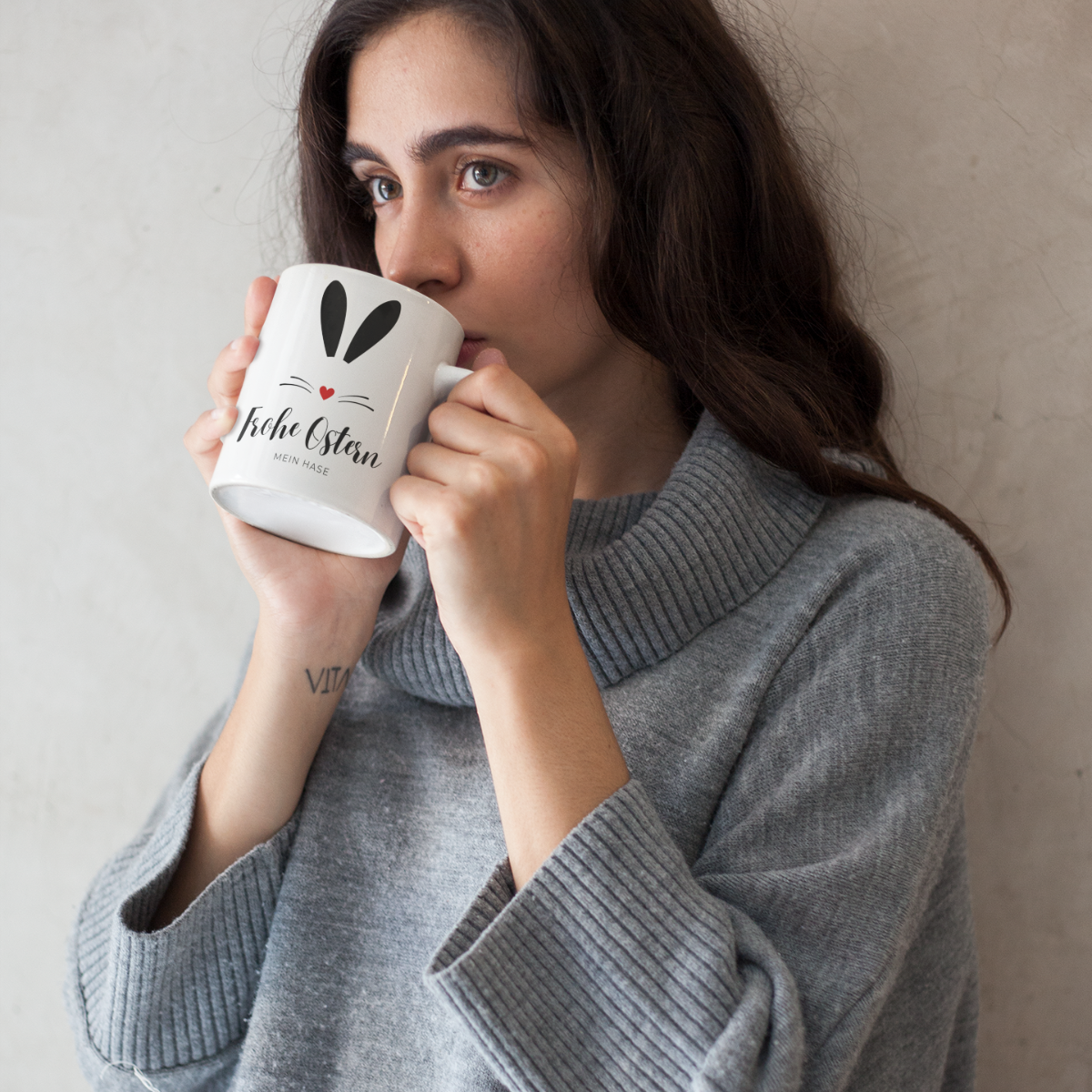 Tasse Frohe Ostern Mein Hase - 3 Farben