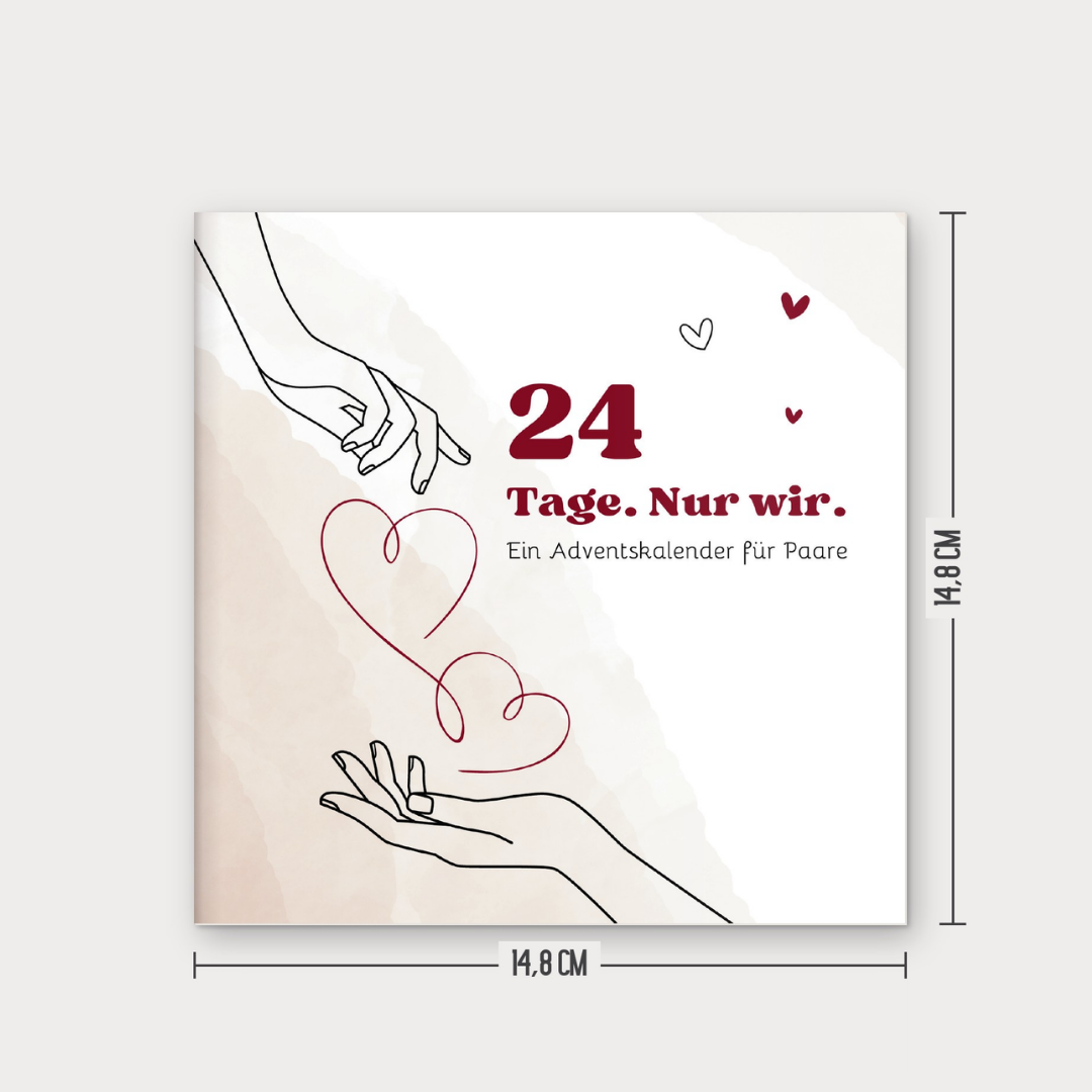 Adventskalender Heft für Paare „24 Tage. Nur wir.“