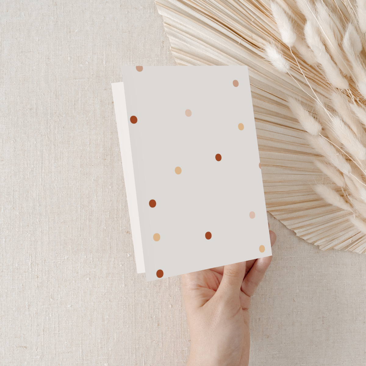 Personalisierte Einladung Taufe Regenbogen Punkte – 10 Stück