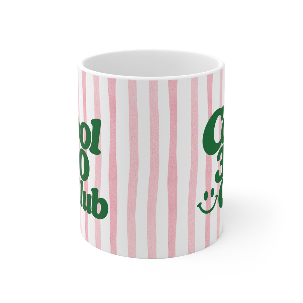 Tasse Cool 30 Club ohne Jahreszahl - rosa/grün