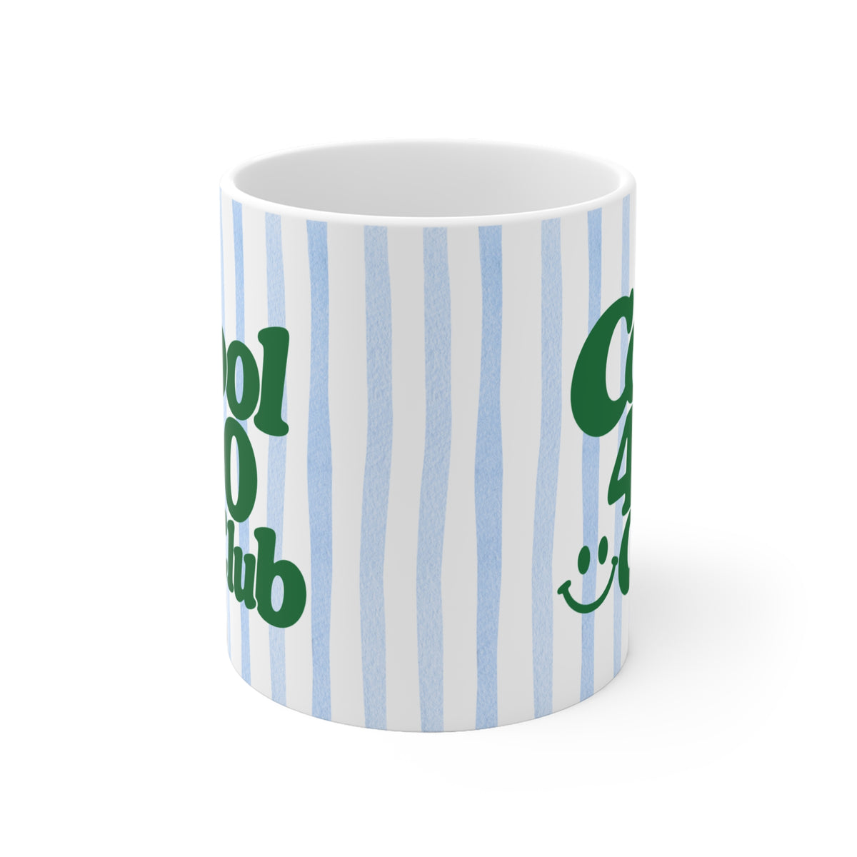 Tasse Cool 40 Club ohne Jahreszahl - blau/grün