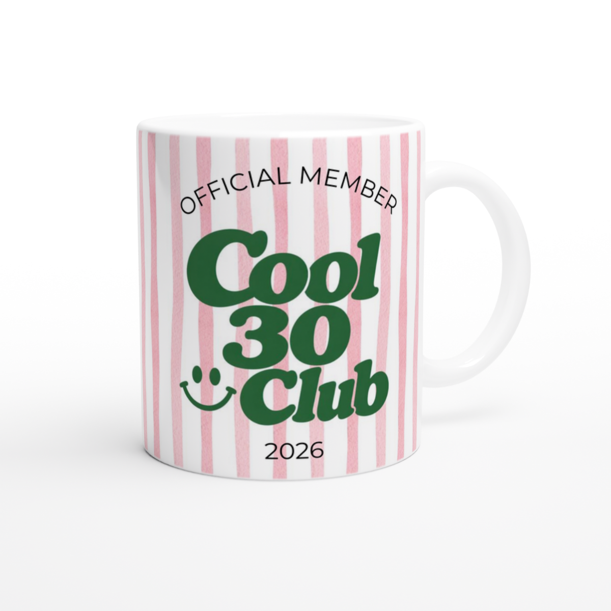 Tasse Cool 30 Club Rosa Grün