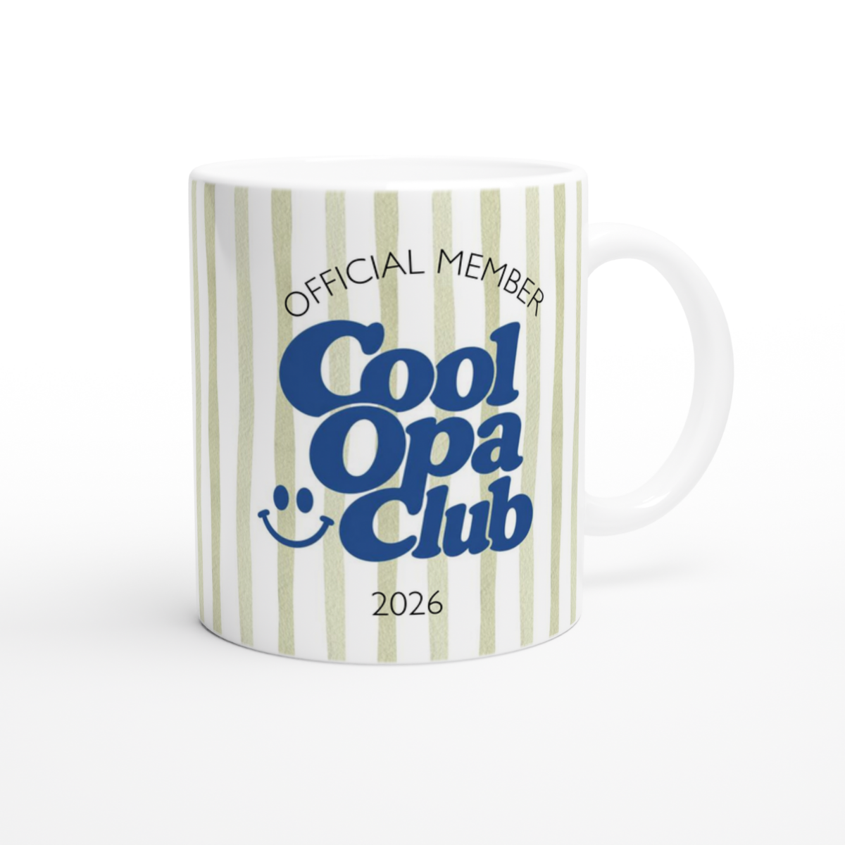 Tasse Cool Opa Club Blau Grün (2020 bis 2027 oder ohne Jahreszahl)