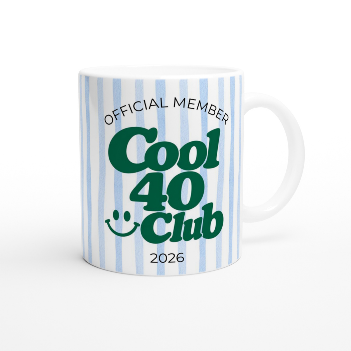 Cool 40 Club Tasse Blau Grün
