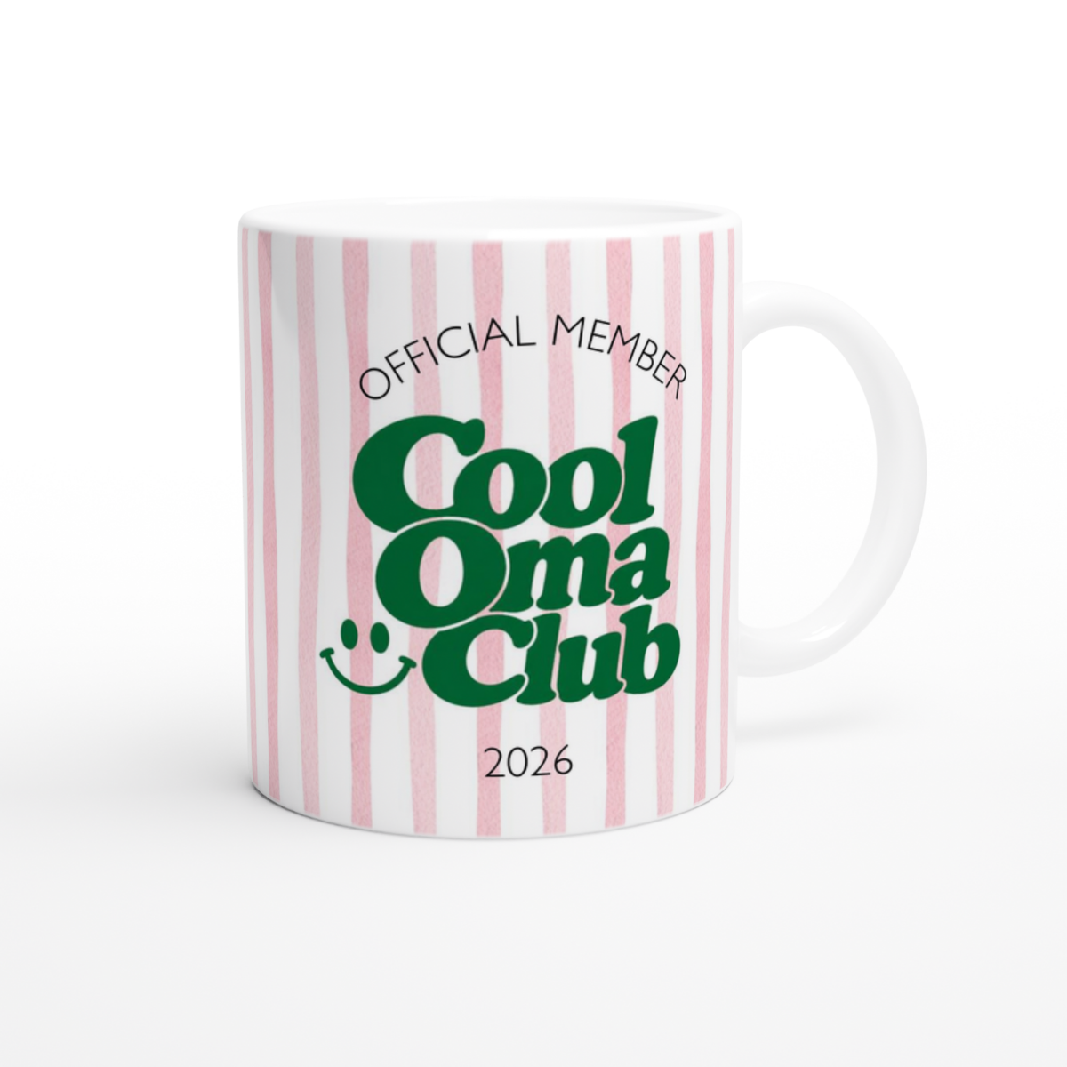 Tasse Cool Oma Club Rosa (2020 bis 2027 oder ohne Jahreszahl)