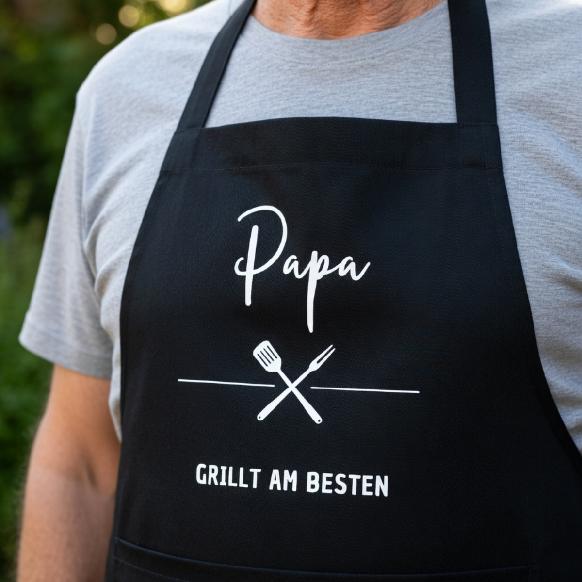 Schürze Papa grillt am besten – Grillschürze
