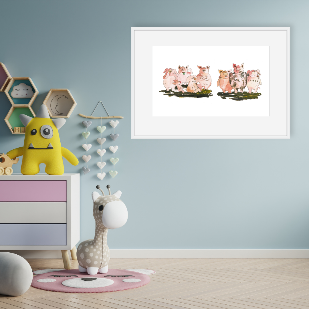 Poster TABALUGA Originalmotiv – freche Schweinebande
