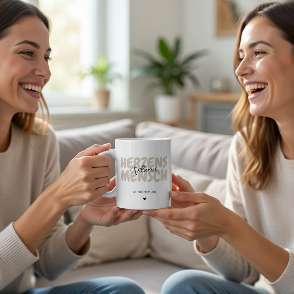 Tasse personalisiert Herzensmensch – mit oder ohne Wunschname –