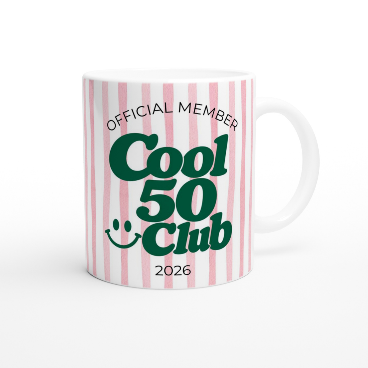 Cool 50 Club Tasse Rosa Grün