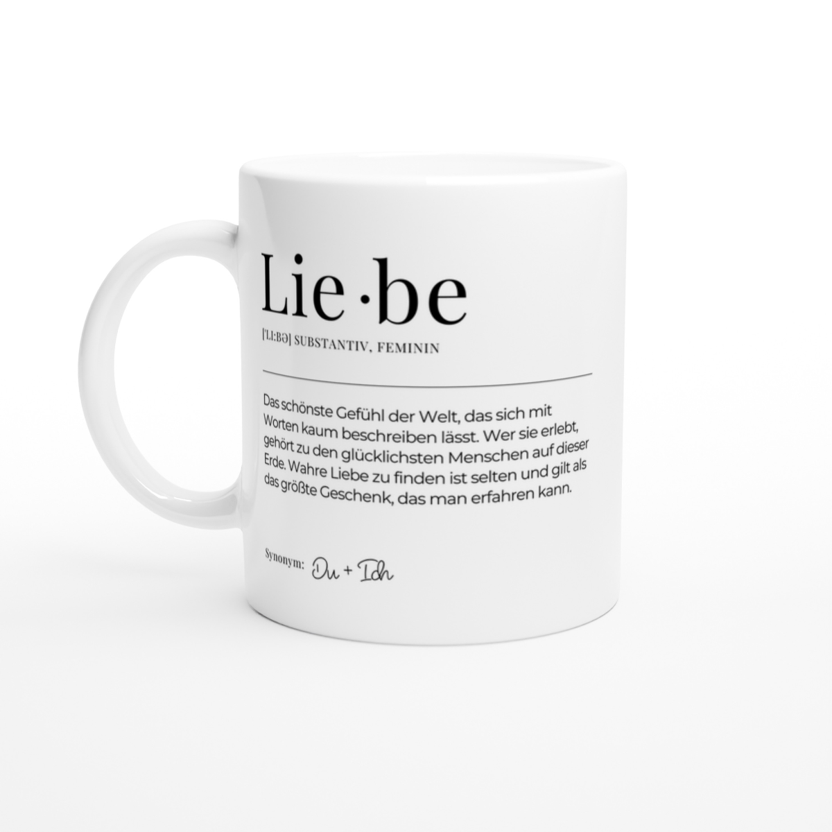 Tasse Definition Liebe – 4 Farben