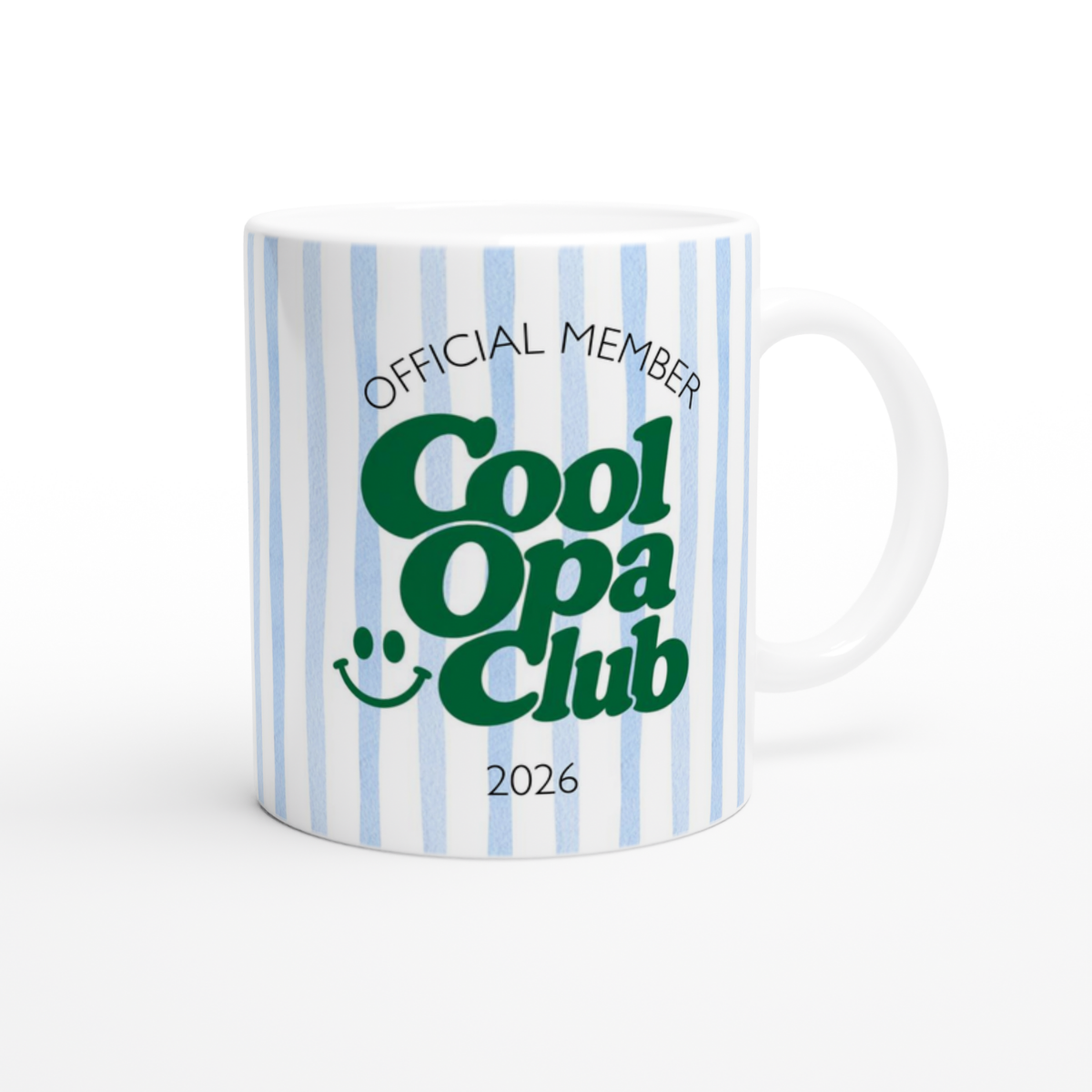 Tasse Cool Opa Club Blau Grün (2020 bis 2027 oder ohne Jahreszahl)