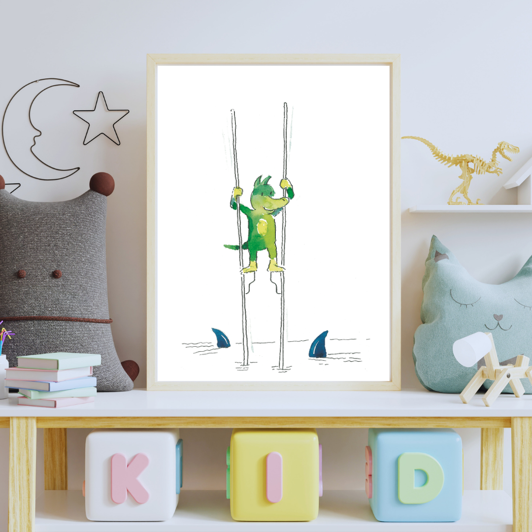 Tabaluga Poster auf Stelzen - Sei mutig!
