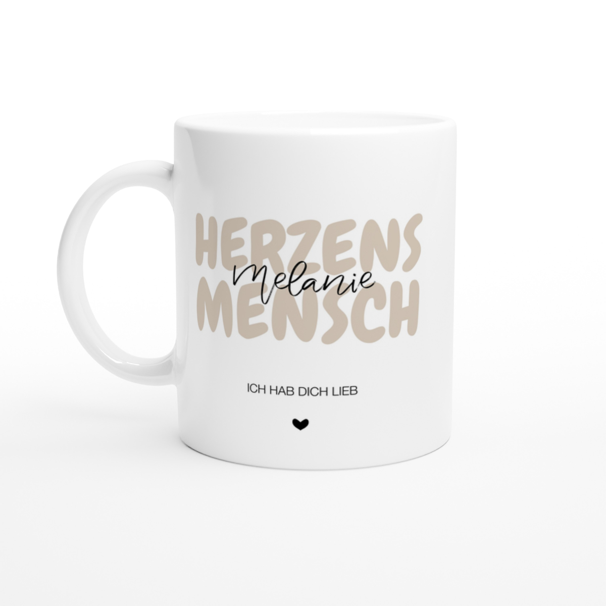 Tasse personalisiert Herzensmensch – mit oder ohne Wunschname –
