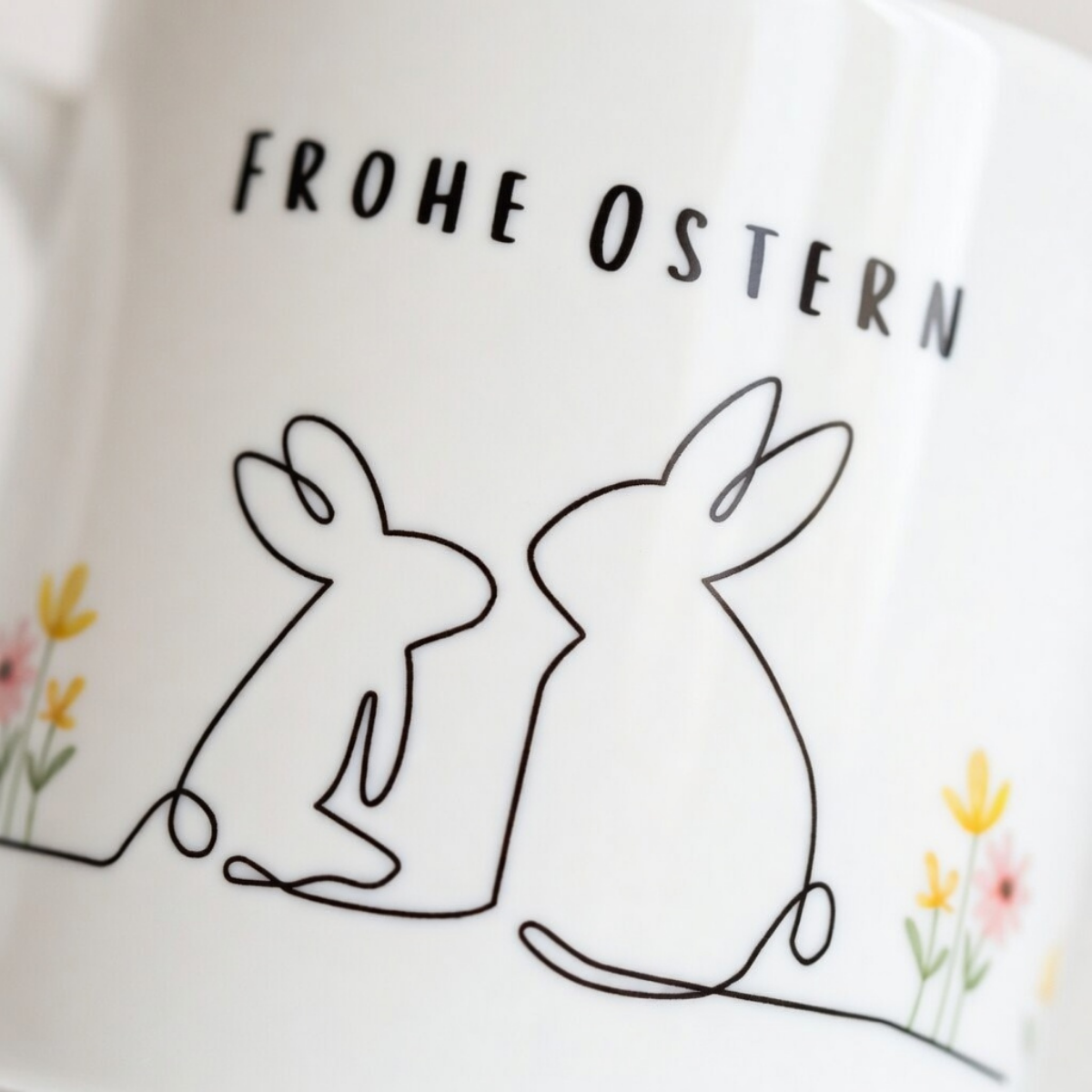 Tasse Ostern gezeichneter Hase