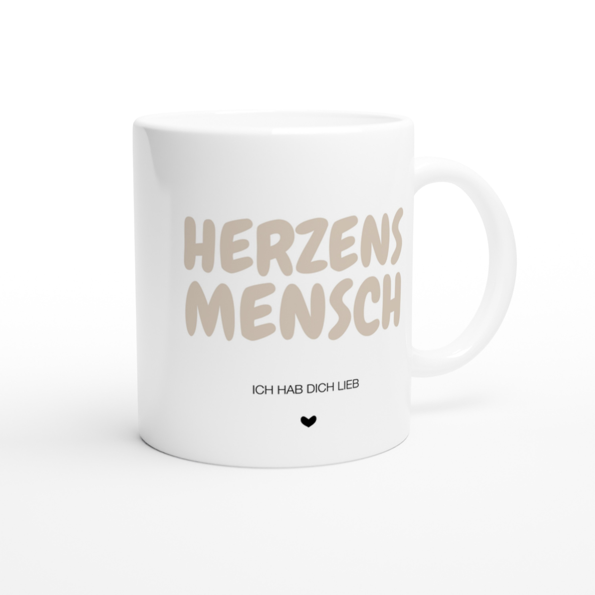 Tasse personalisiert Herzensmensch – mit oder ohne Wunschname –