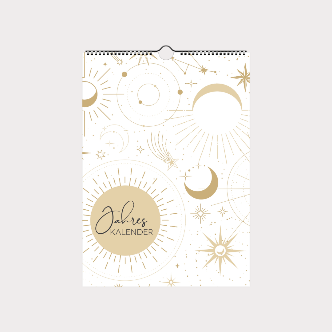 Sternzeichen Kalender 2027 trifft Design | Wandkalender A4