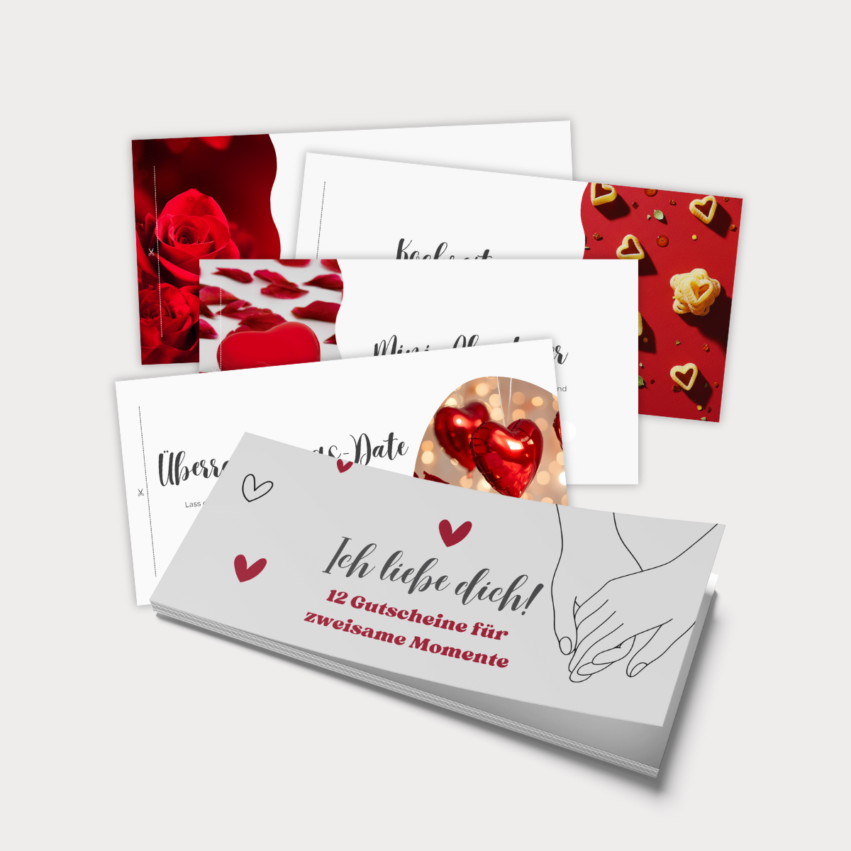 Gutscheinheft Paare Liebe romantische Momente