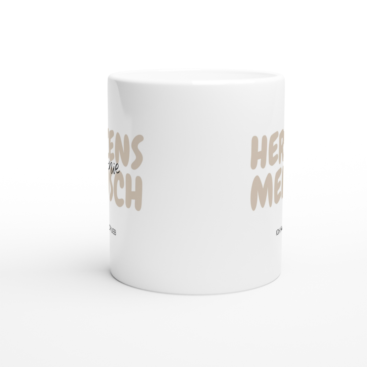 Tasse personalisiert Herzensmensch – mit oder ohne Wunschname –