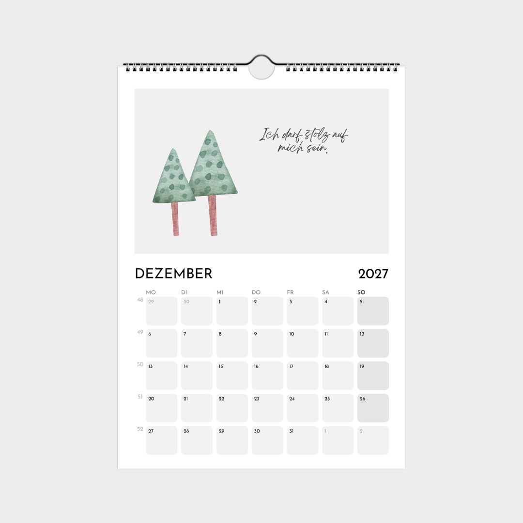 Wandkalender für Kinder – Motivationssprüche