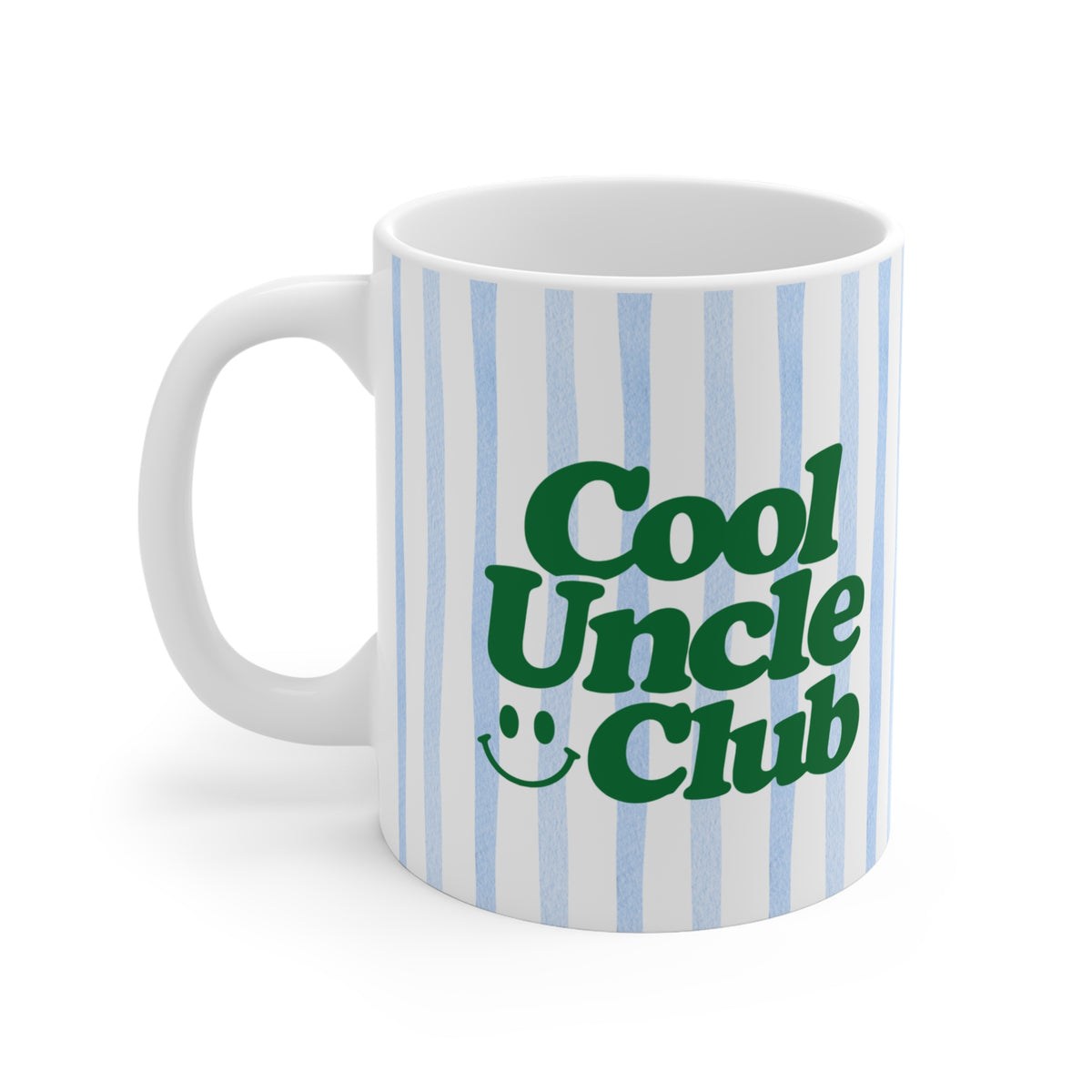 Tasse Cool Uncle Club ohne Jahreszahl - blau gestreift