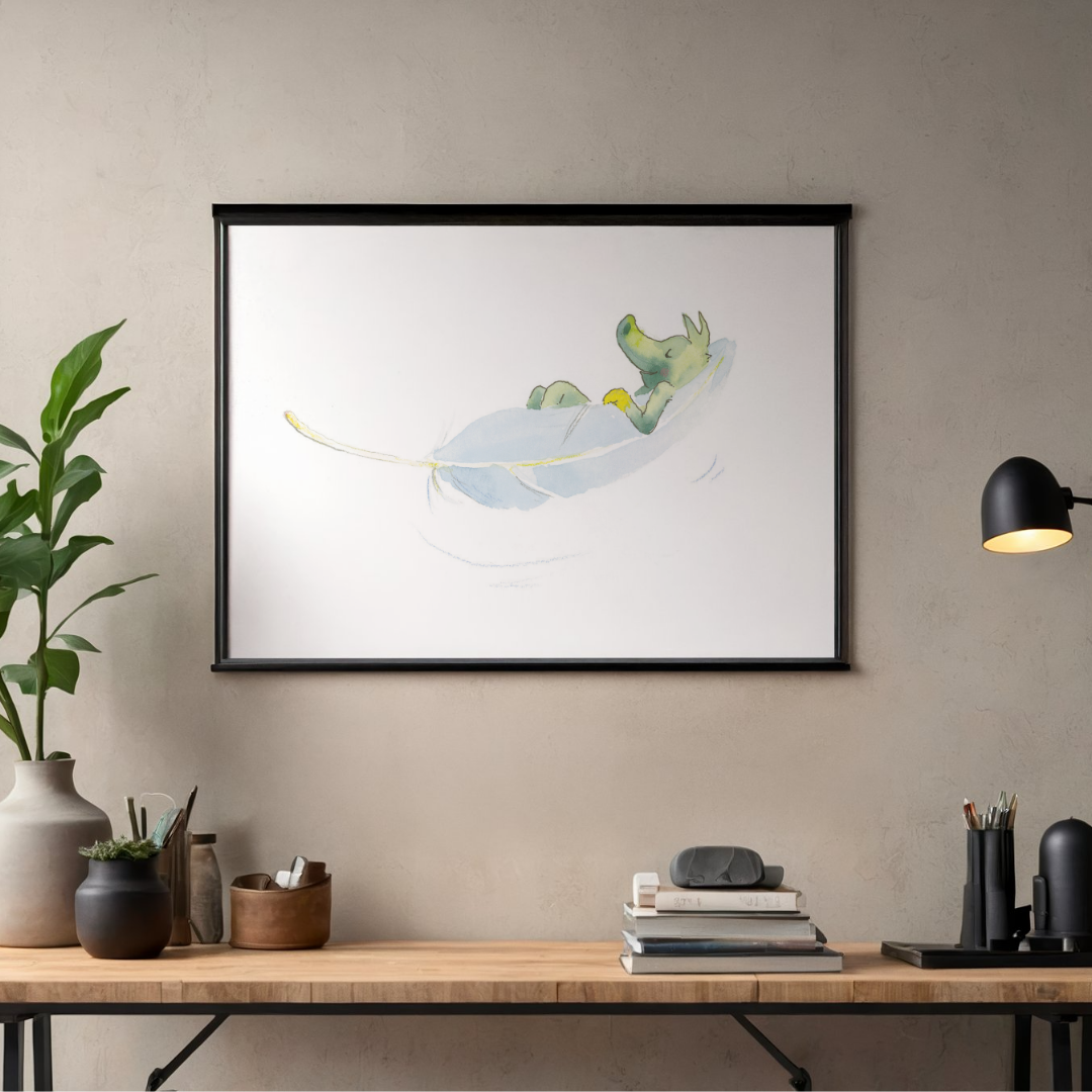 Poster TABALUGA Originalmotiv – schwebende Feder