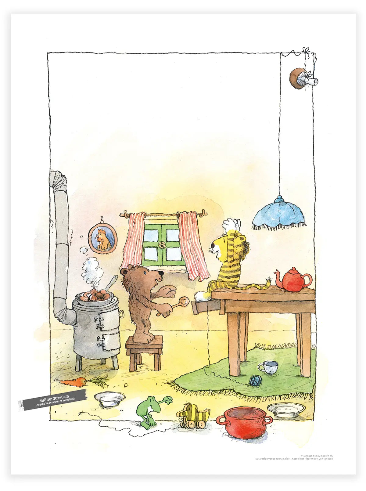 Poster Janosch Kochen und diskutieren