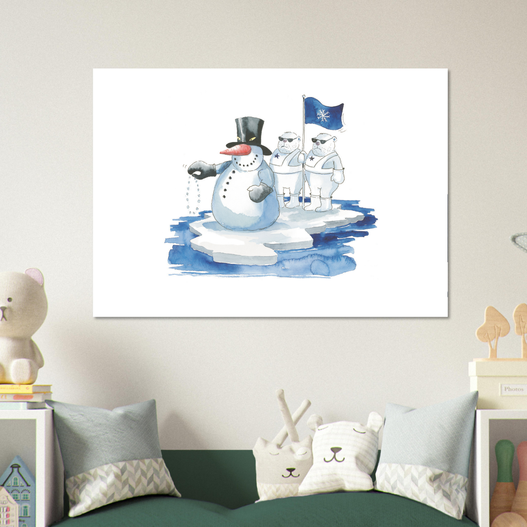 Poster TABALUGA Originalmotiv – Standhaft auf der Eisscholle
