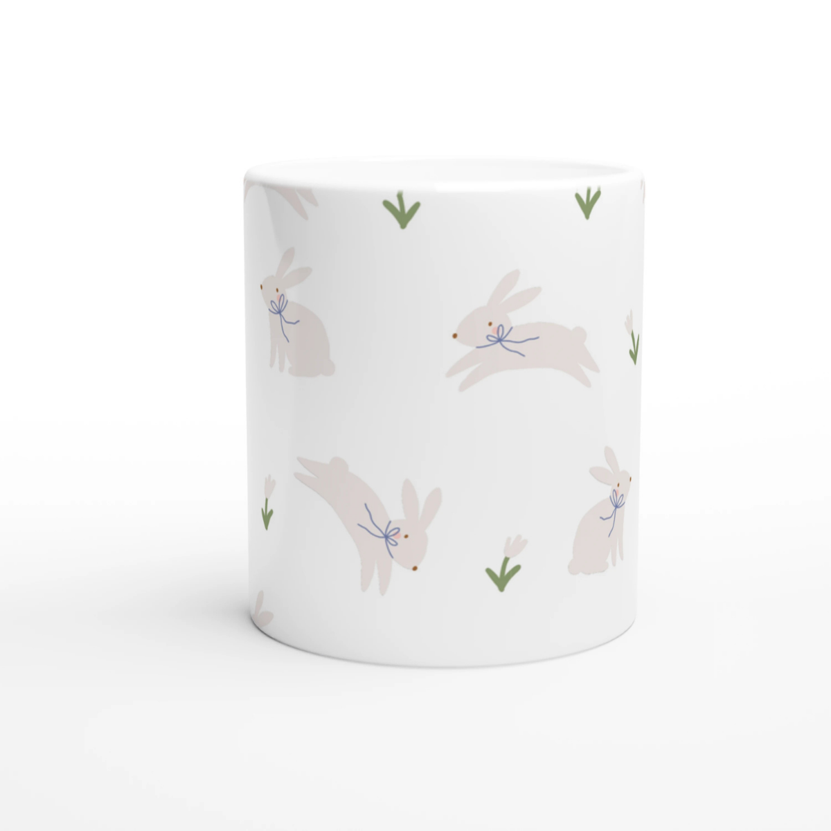Tasse Oster Hintergrund Hase/Blume