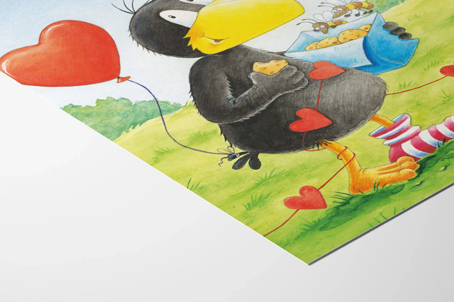 Poster Der kleine Rabe Socke – Herzen