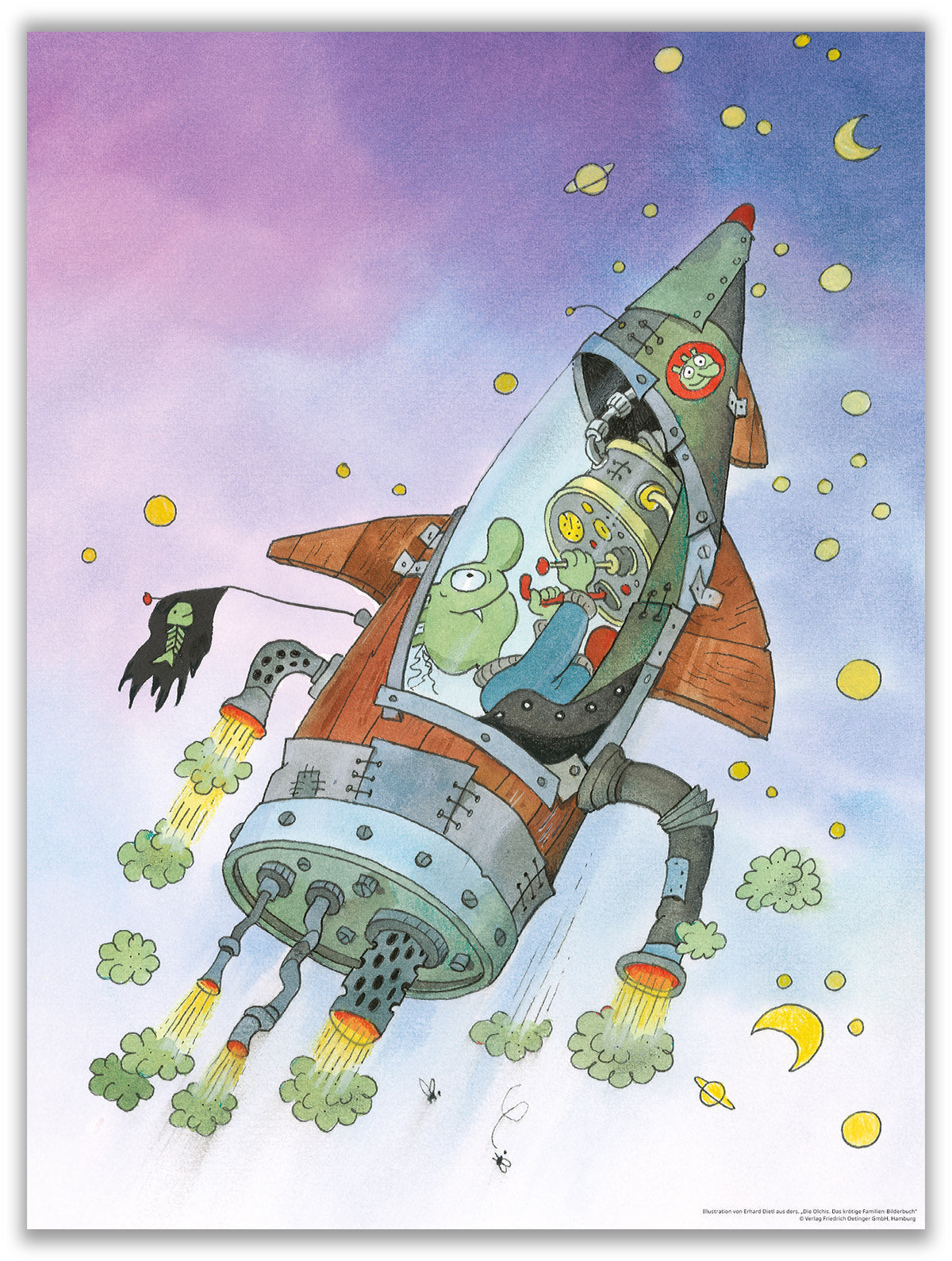 Poster Olchi-Opa in der Rakete