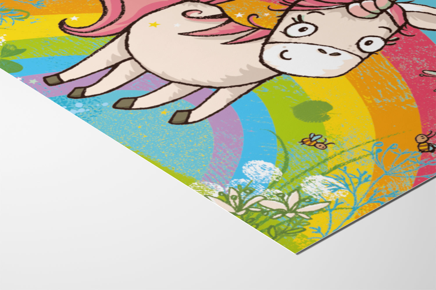Poster Das Einhorn und der Regenbogen