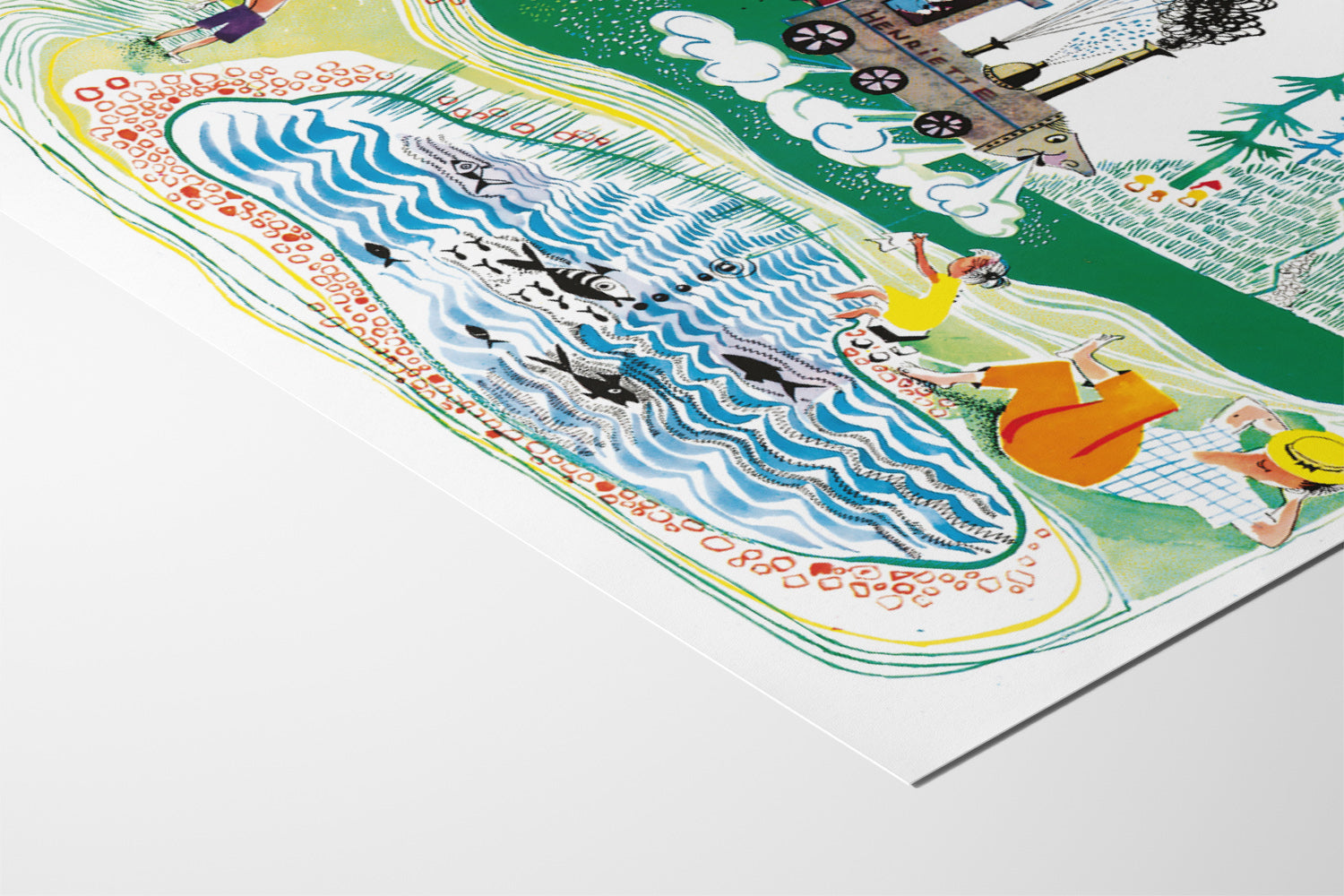 Poster Henriette Bimmelbahn — Übers Land