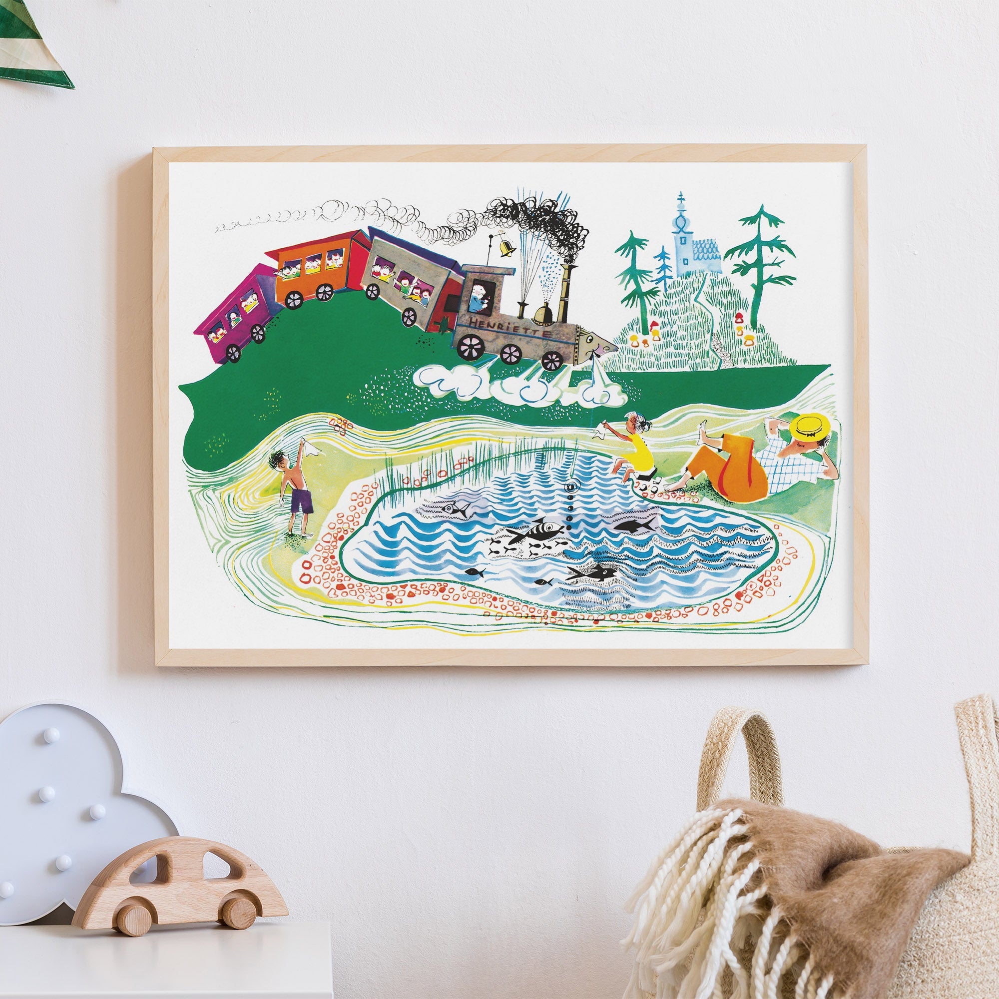 Poster Henriette Bimmelbahn — Übers Land